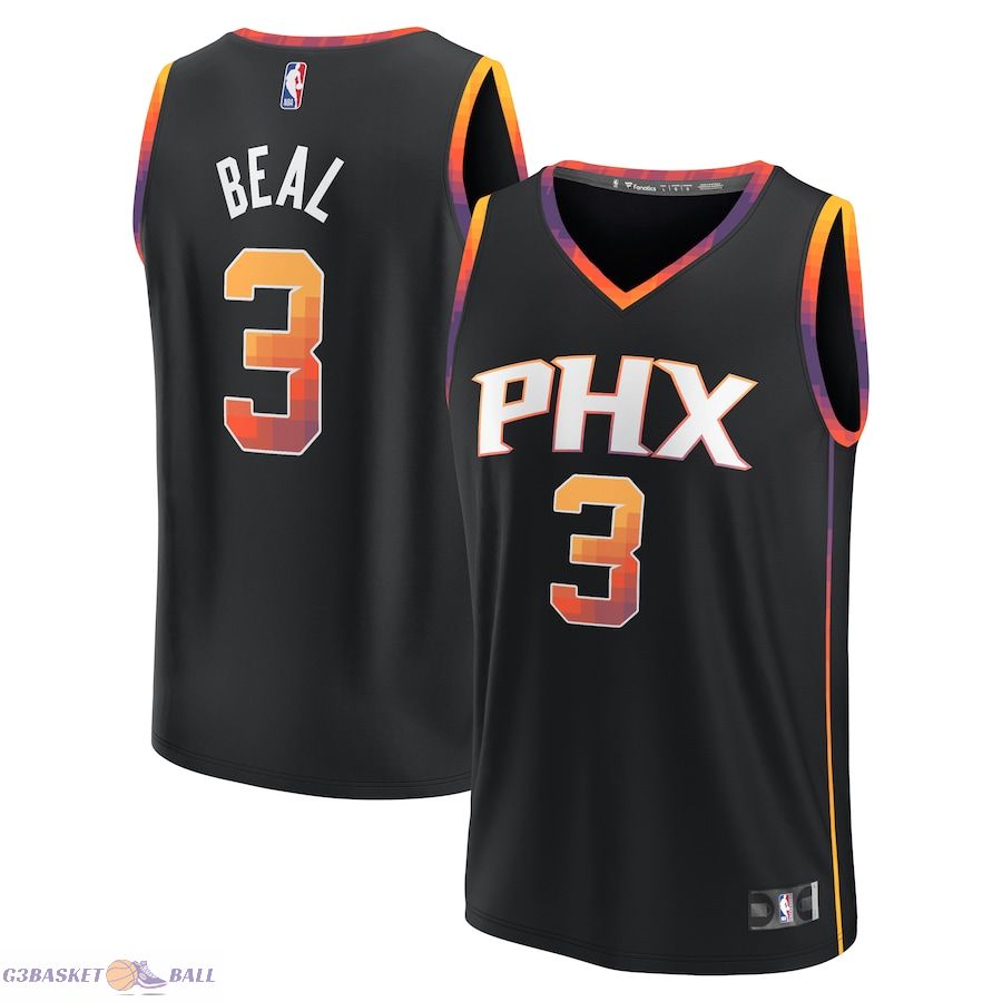 Men's Phoenix Suns Bradley Beal Fanatics Black Fast Break Player Jersey - Statement Edition