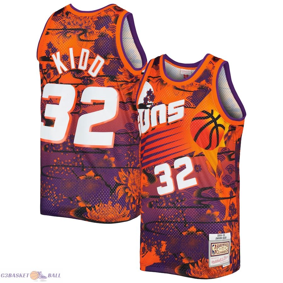 Men's Phoenix Suns Jason Kidd Mitchell & Ness Orange 1999/00 Hardwood Classics Lunar New Year Swingman Jersey