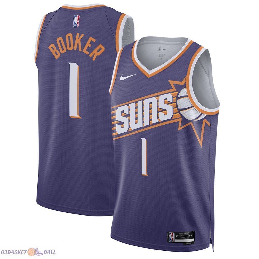 Unisex Phoenix Suns Devin Booker Purple Swingman Jersey - Icon Edition