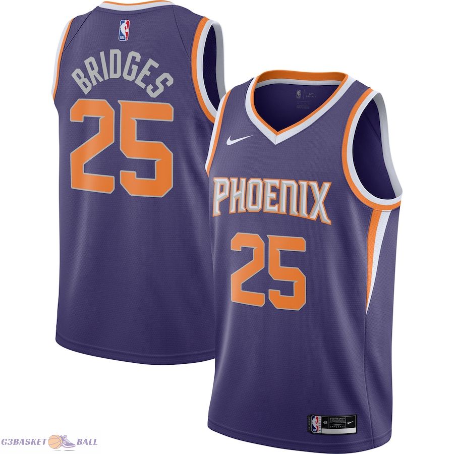 Phoenix Suns Mikal Bridges Purple 2020/21 Swingman Player Jersey - Icon Edition