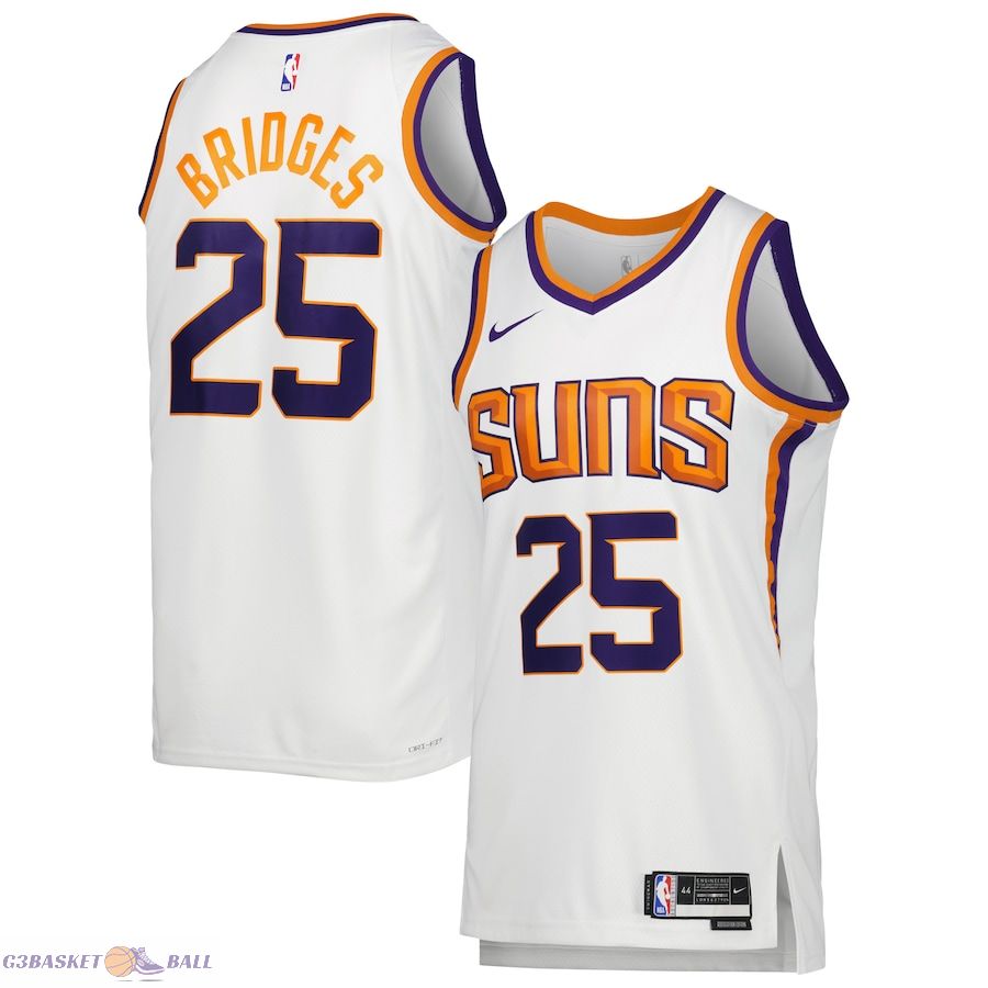 Unisex Phoenix Suns Mikal Bridges White Swingman Jersey - Association Edition