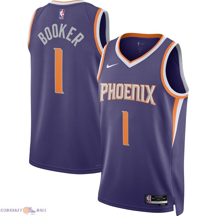 Unisex Phoenix Suns Devin Booker Purple Swingman Jersey - Icon Edition