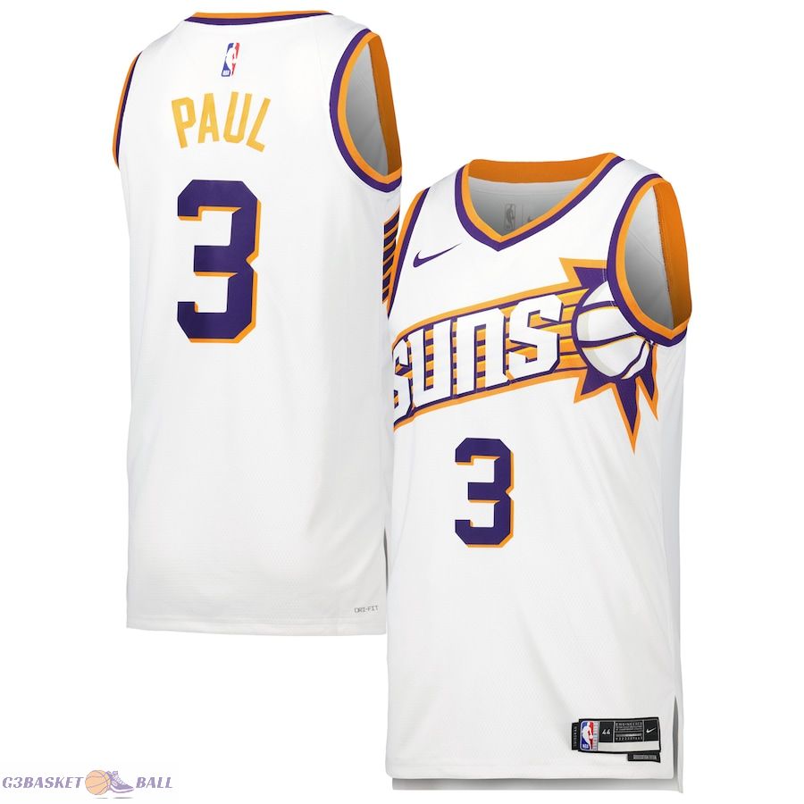 Unisex Phoenix Suns Chris Paul White Swingman Jersey - Association Edition