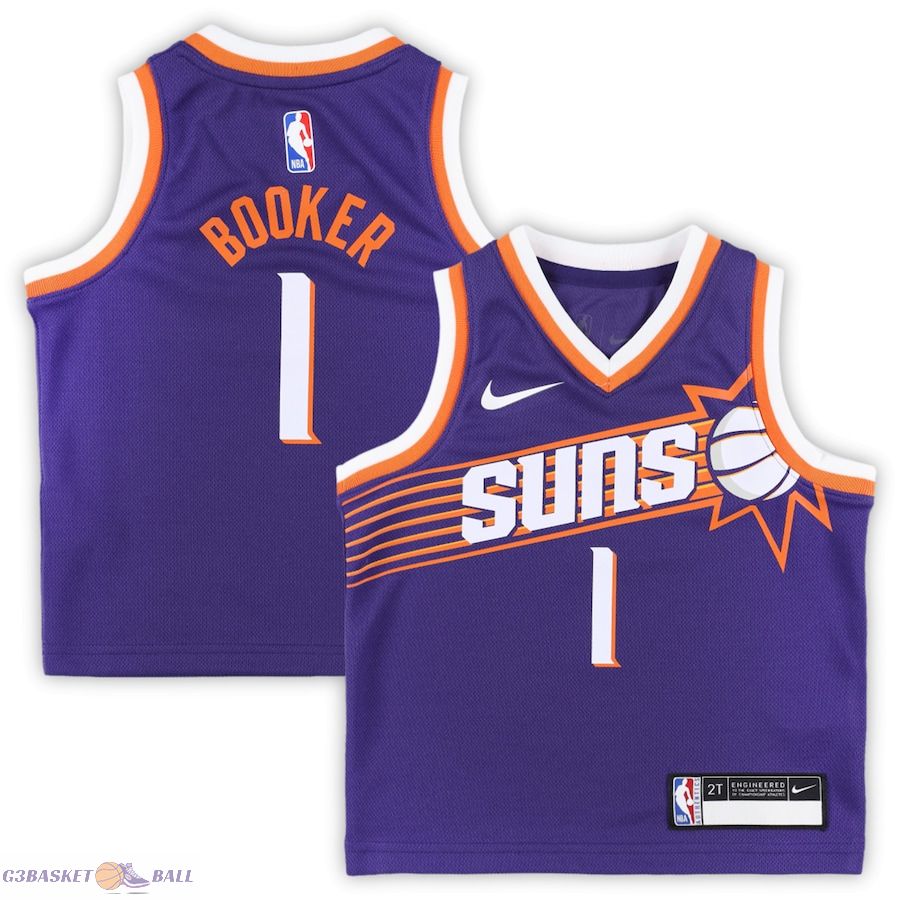 Toddler Phoenix Suns Devin Booker Purple Swingman Player Jersey - Icon Edition