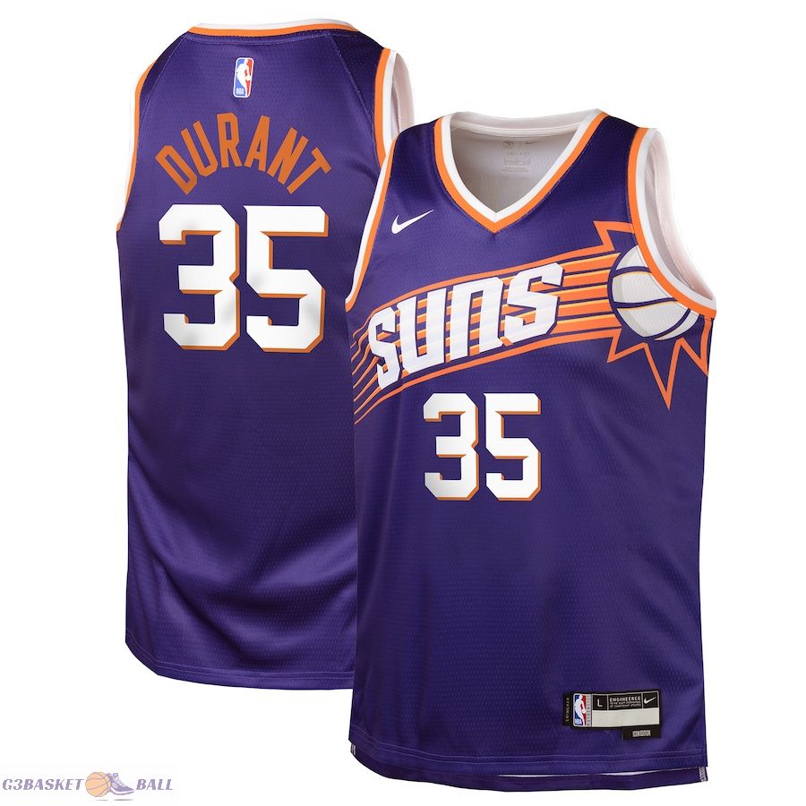 Youth Phoenix Suns Kevin Durant Purple Swingman Jersey - Icon