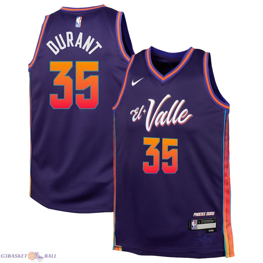 Youth Phoenix Suns Kevin Durant Purple Swingman Replica Jersey - City Edition