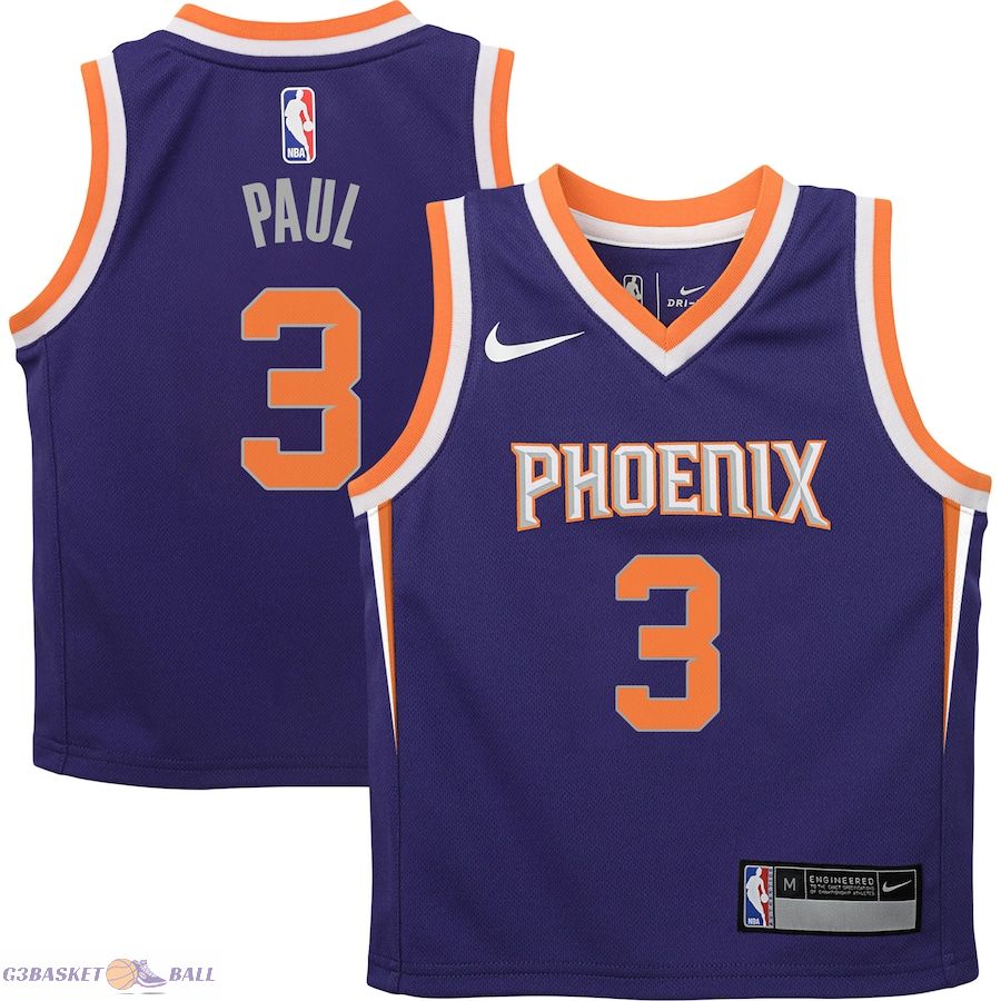 Preschool Phoenix Suns Chris Paul Purple 2021/22 Replica Jersey - Icon Edition