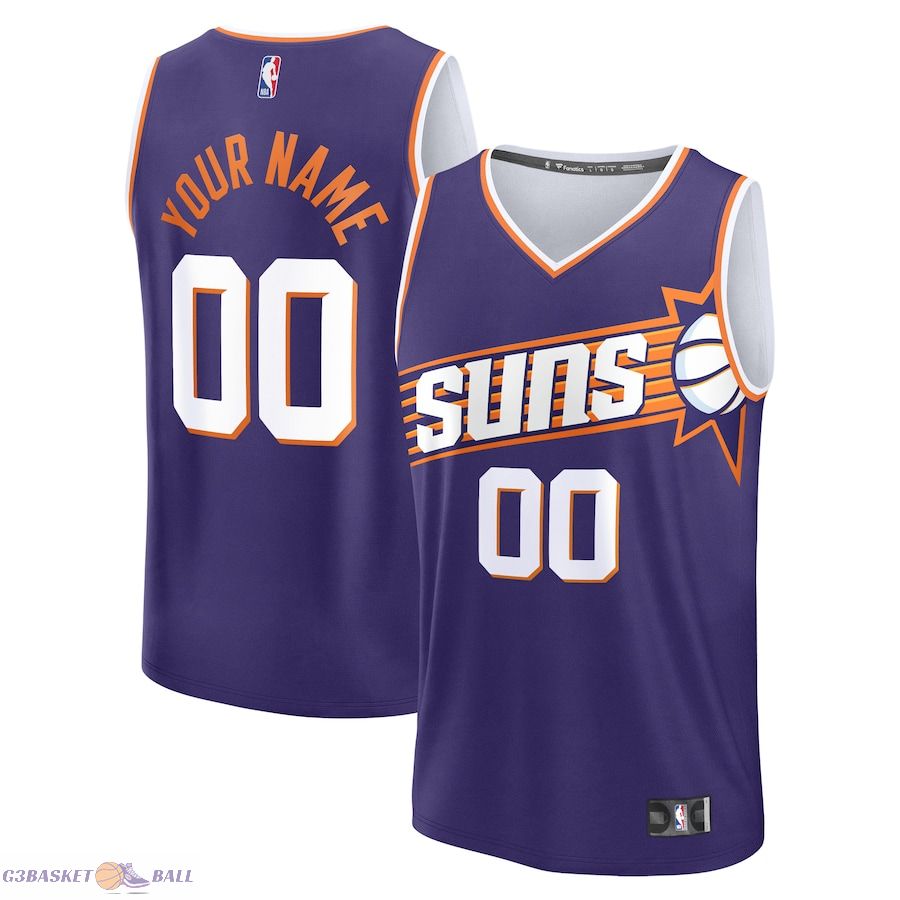 Youth Phoenix Suns Fanatics Purple Custom Fast Break Jersey - Icon Edition