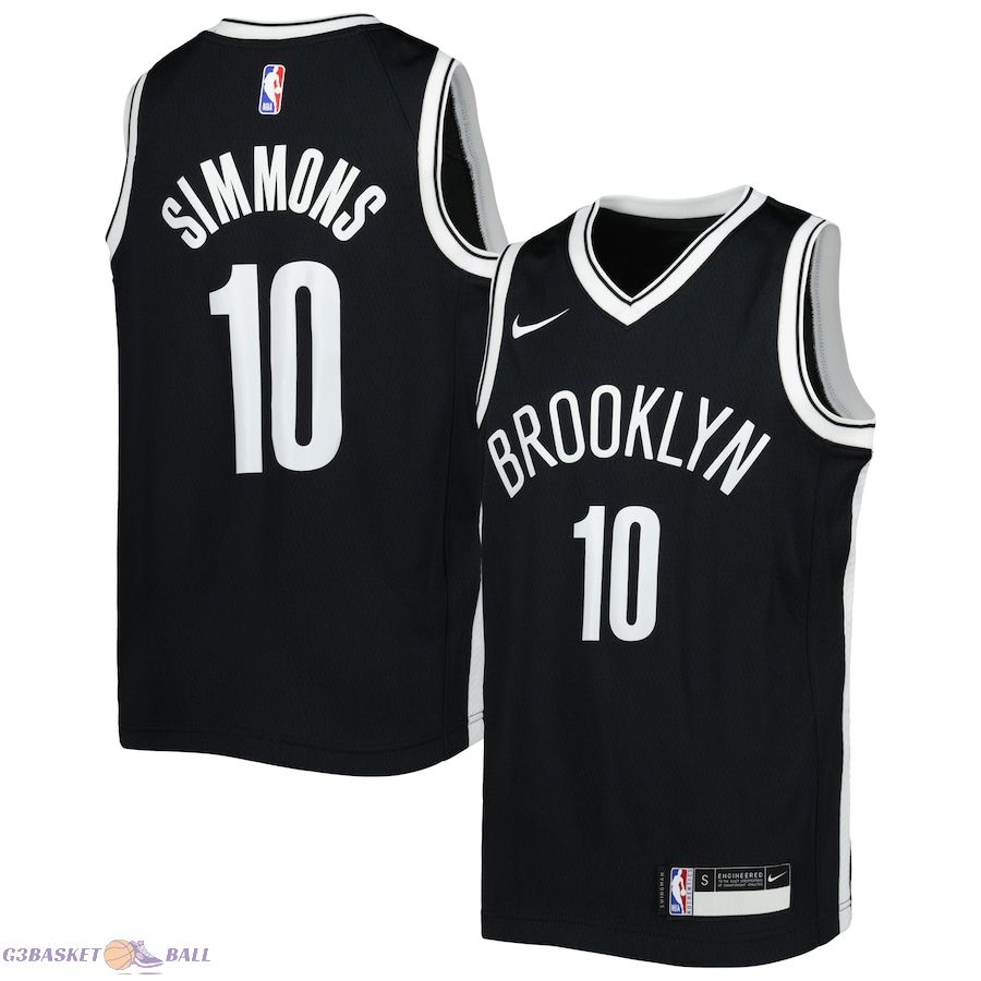 Youth Brooklyn Nets Ben Simmons Black Swingman Jersey - Icon Edition