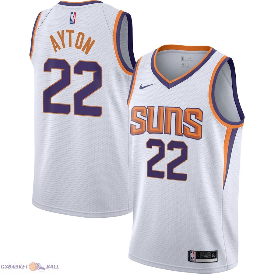 Youth Phoenix Suns Deandre Ayton White Swingman Jersey - Association Edition