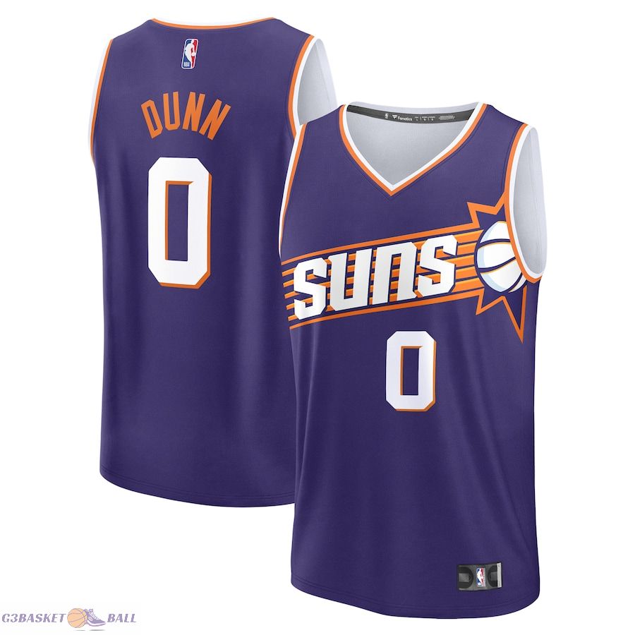 Youth Phoenix Suns Ryan Dunn Fanatics Purple 2024 NBA Draft Fast Break Player Jersey - Icon Edition