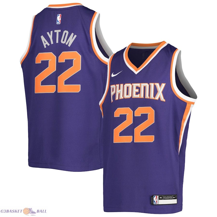 Youth Phoenix Suns Deandre Ayton Purple Swingman Jersey - Icon Edition