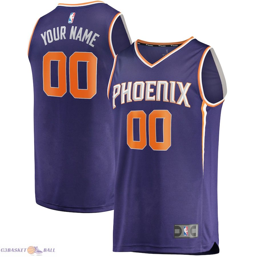 Youth Phoenix Suns Fanatics Purple Fast Break Custom Replica Jersey - Icon Edition