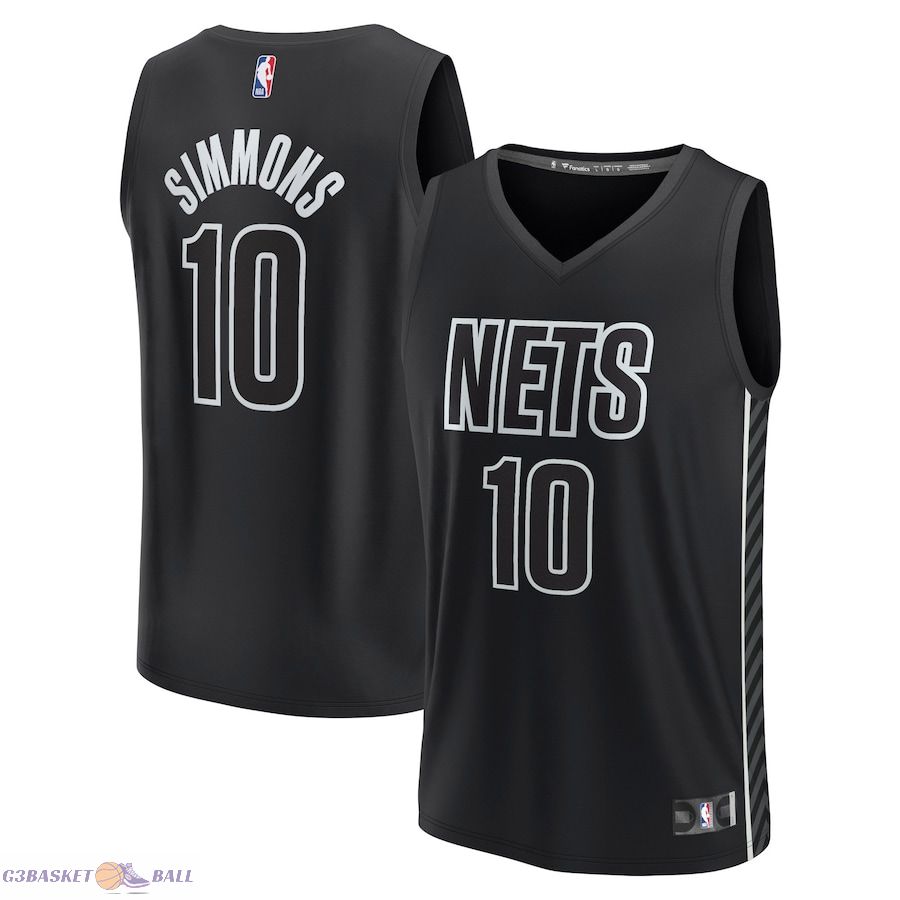 Youth Brooklyn Nets Ben Simmons Fanatics Black Fast Break Player Jersey - Statement Edition