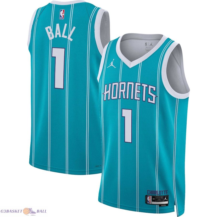 Unisex Charlotte Hornets LaMelo Ball Jordan Brand Teal Swingman Jersey - Icon Edition