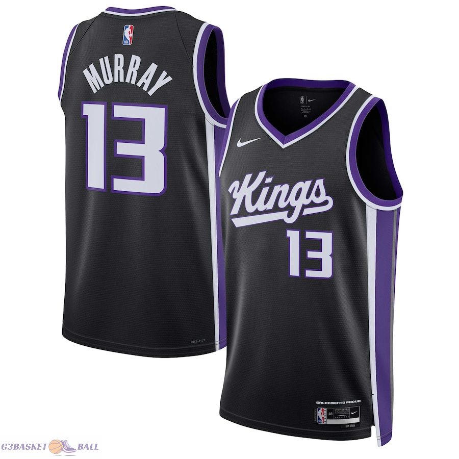 Unisex Sacramento Kings Keegan Murray Black Swingman Jersey - Icon Edition