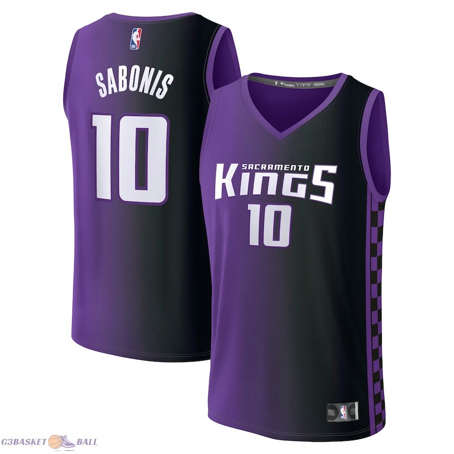 Men's Sacramento Kings Domantas Sabonis Fanatics Purple Fast Break Replica Player Jersey - Statement Edition