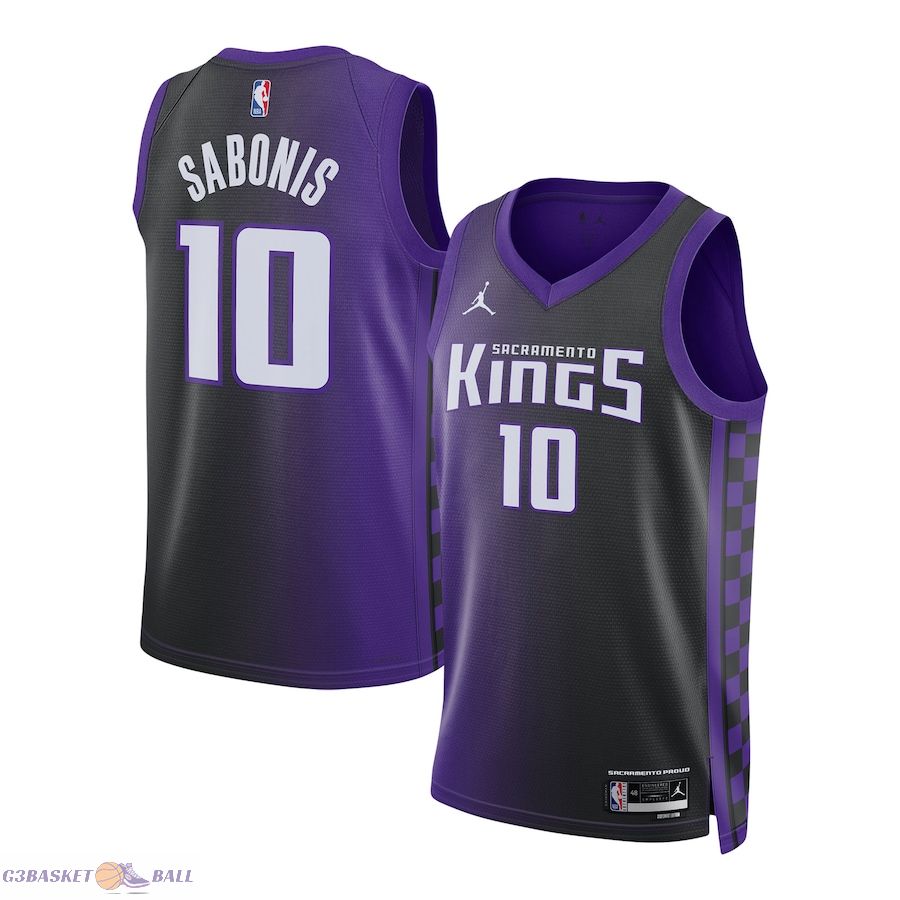 Unisex Sacramento Kings Domantas Sabonis Jordan Brand Purple Swingman Jersey - Statement Edition