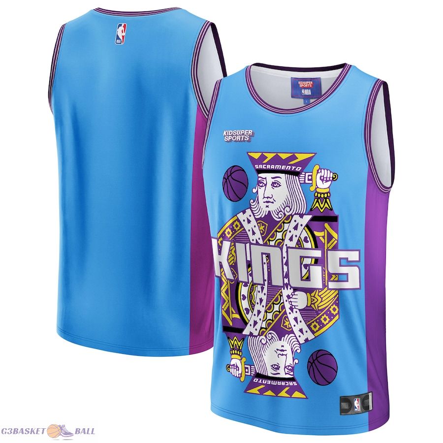 Unisex Sacramento Kings NBA & KidSuper Studios by Fanatics Blue Hometown Jersey