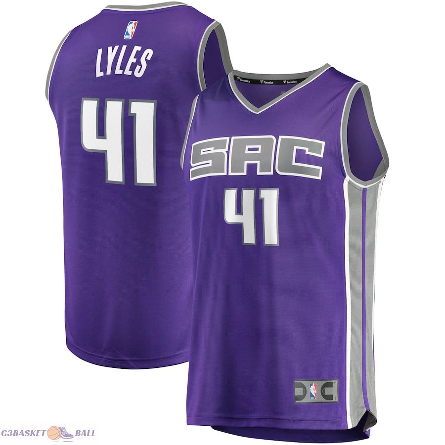 Men's Sacramento Kings Trey Lyles Fanatics Purple Fast Break Replica Jersey - Icon Edition