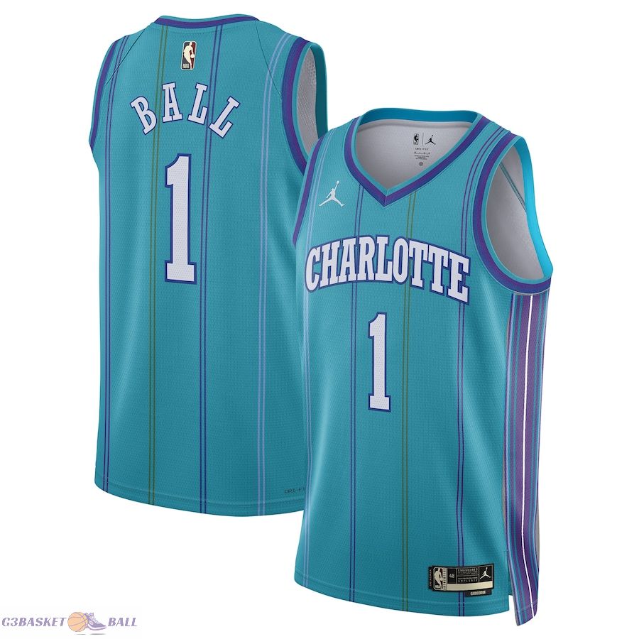 Unisex Charlotte Hornets LaMelo Ball Jordan Brand Teal 2023/24 Swingman Replica Jersey - Classic Edition