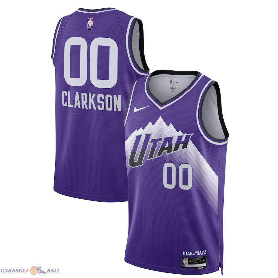 Unisex Utah Jazz Jordan Clarkson Purple 2023/24 Swingman Jersey - City Edition