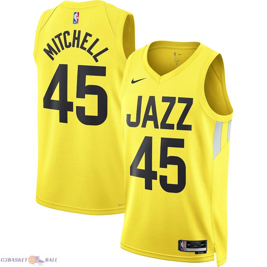 Unisex Utah Jazz Donovan Mitchell Gold Swingman Jersey - Icon Edition