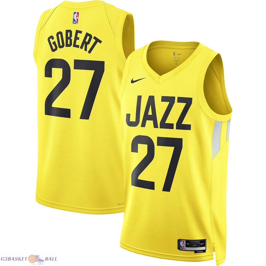 Unisex Utah Jazz Rudy Gobert Gold Swingman Jersey - Icon Edition