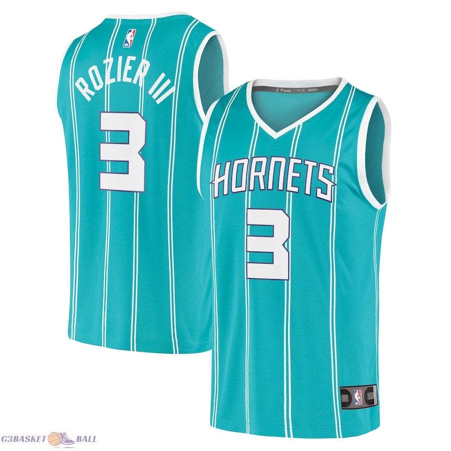 Men's Charlotte Hornets Terry Rozier III Fanatics Teal Fast Break Replica Player Jersey - Icon Edition