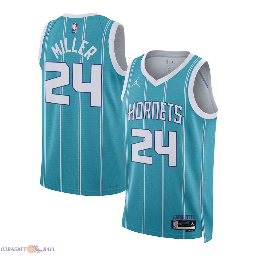 Unisex Charlotte Hornets Brandon Miller Teal NBA Draft Swingman Jersey - Icon Edition