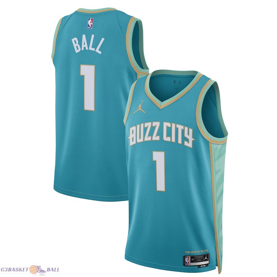 Unisex Charlotte Hornets LaMelo Ball Jordan Brand Teal 2023/24 Swingman Jersey - City Edition