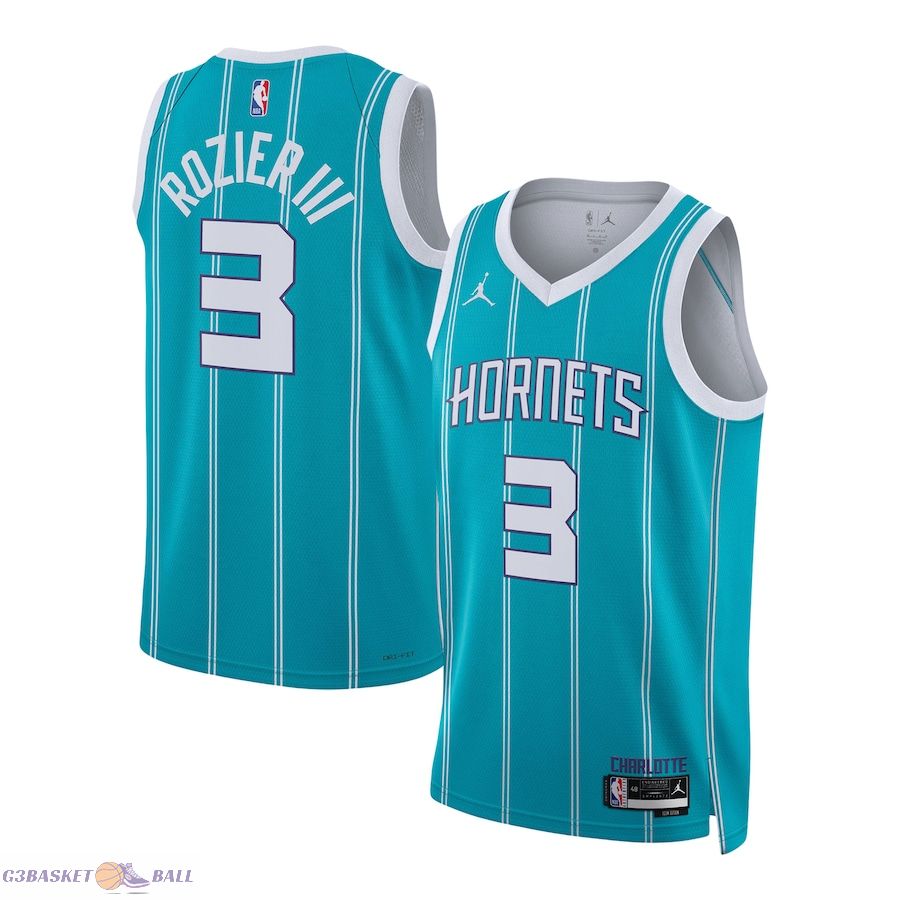 Unisex Charlotte Hornets Terry Rozier Jordan Brand Teal Swingman Jersey - Icon Edition