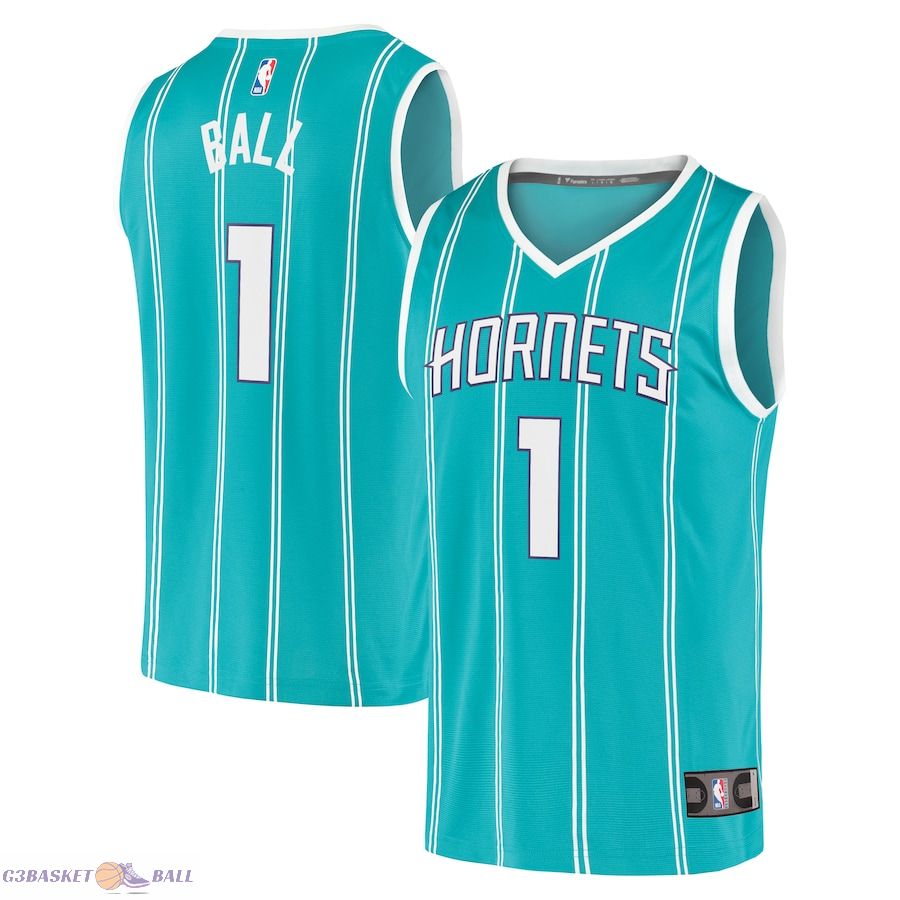 Youth Charlotte Hornets LaMelo Ball Fanatics Teal Fast Break Player Jersey - Icon Edition