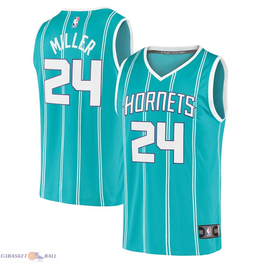 Youth Charlotte Hornets Brandon Miller Fanatics Teal 2023 NBA Draft First Round Pick Fast Break Replica Jersey - Icon Edition