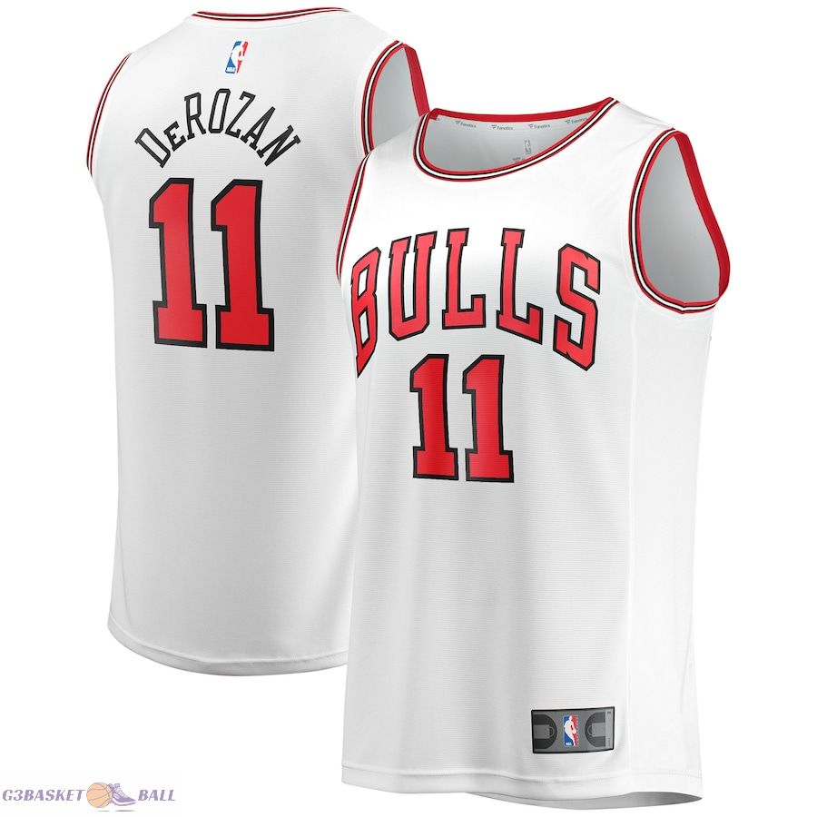 Men's Chicago Bulls DeMar DeRozan Fanatics White Fast Break Replica Jersey - Association Edition