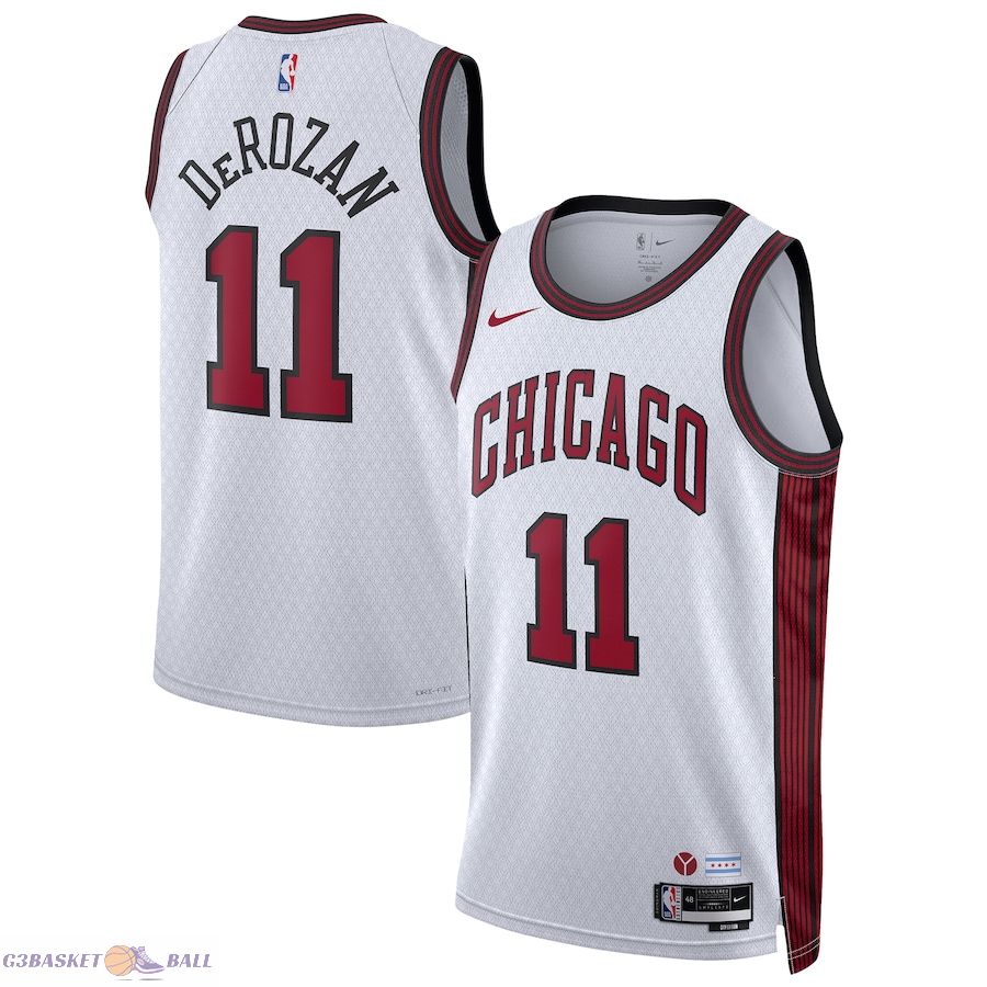 Unisex Chicago Bulls DeMar DeRozan White 2022/23 Swingman Jersey - City Edition