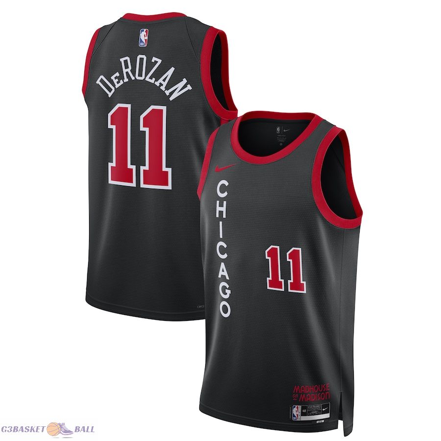 Unisex Chicago Bulls DeMar DeRozan Black 2023/24 Swingman Jersey - City Edition