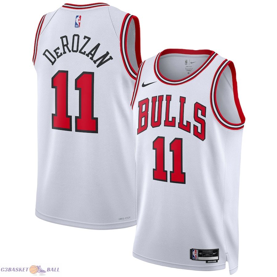 Unisex Chicago Bulls DeMar DeRozan White Swingman Jersey - Association Edition