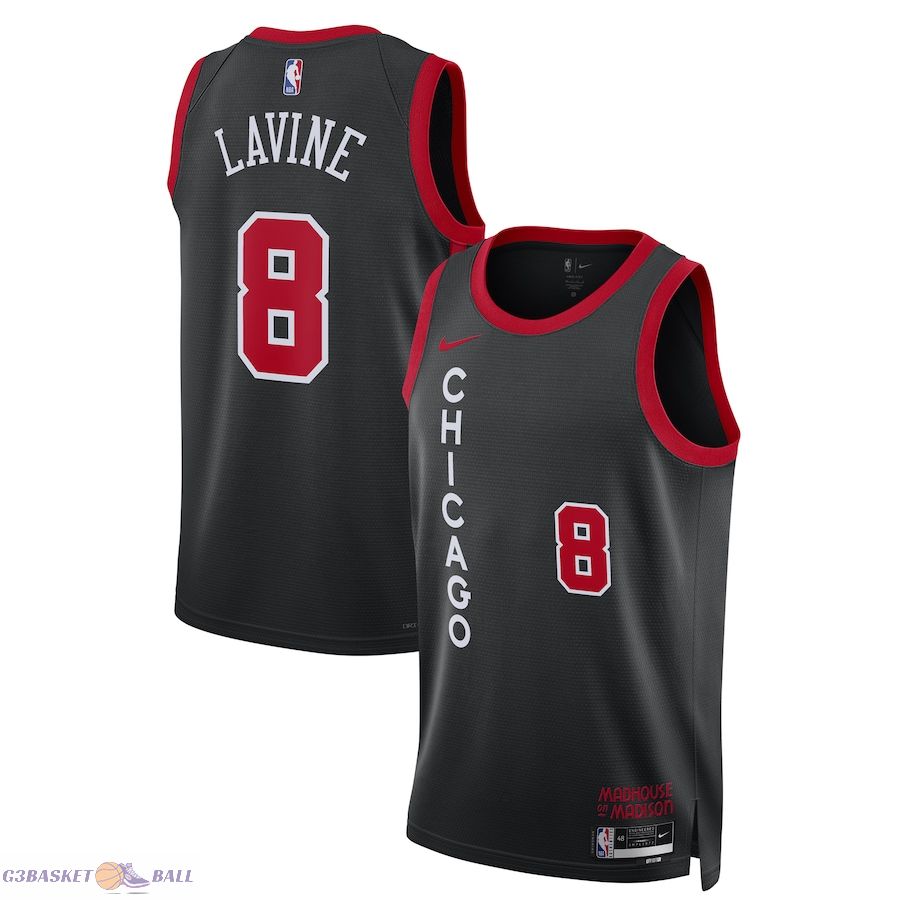 Unisex Chicago Bulls Zach LaVine Black 2023/24 Swingman Jersey - City Edition