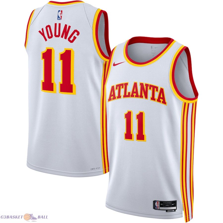 Unisex Atlanta Hawks Trae Young White Swingman Jersey - Association Edition