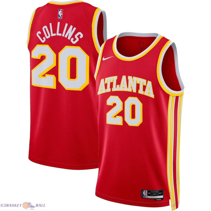 Unisex Atlanta Hawks John Collins Red Swingman Jersey - Icon Edition