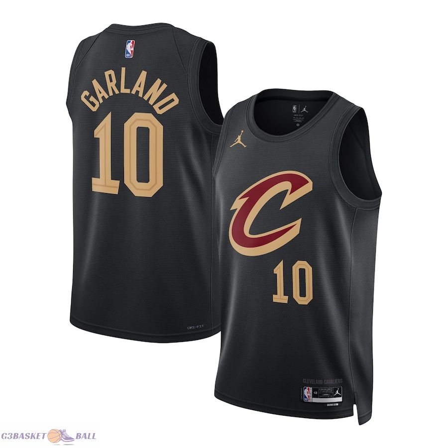 Unisex Cleveland Cavaliers Darius Garland Jordan Brand Black Swingman Jersey - Statement Edition