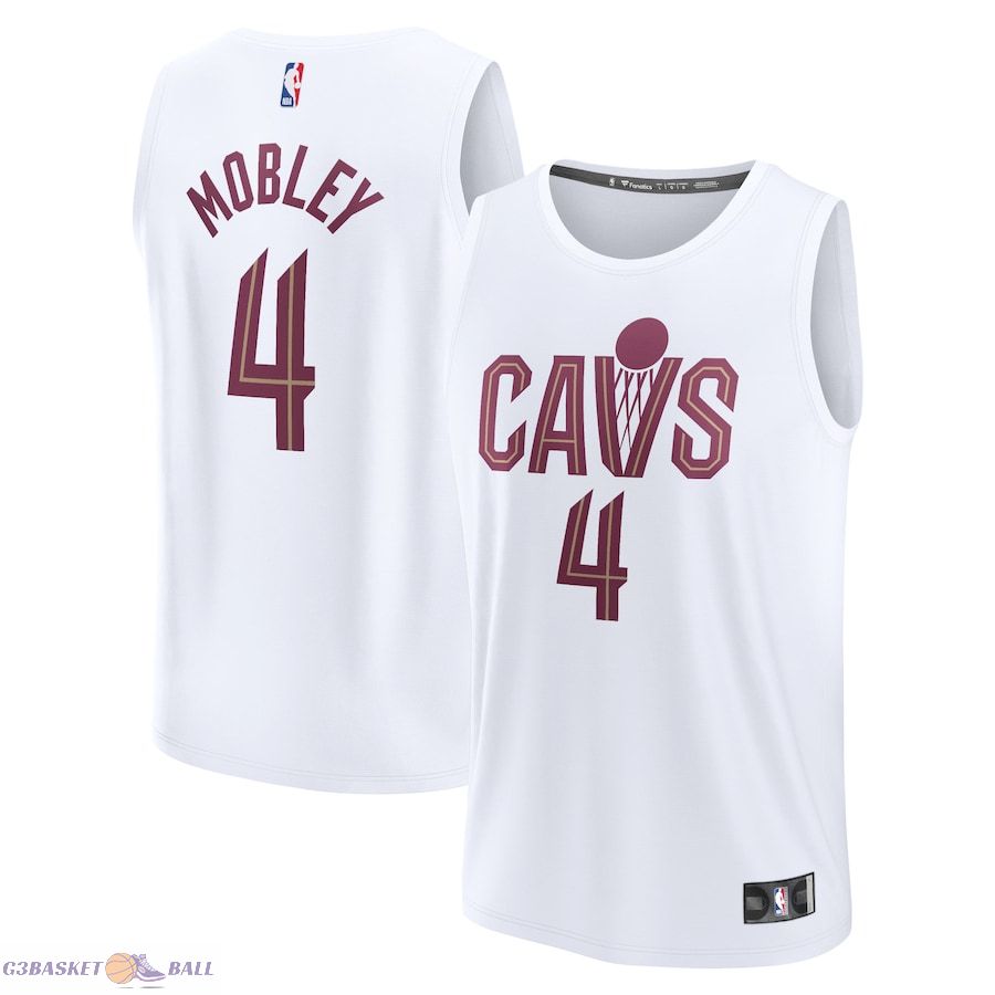 Men's Cleveland Cavaliers Evan Mobley Fanatics White Fast Break Replica Player Jersey - Association Edition