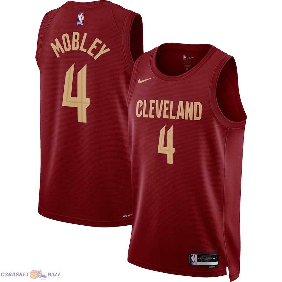 Unisex Cleveland Cavaliers Evan Mobley Wine Swingman Jersey - Icon Edition