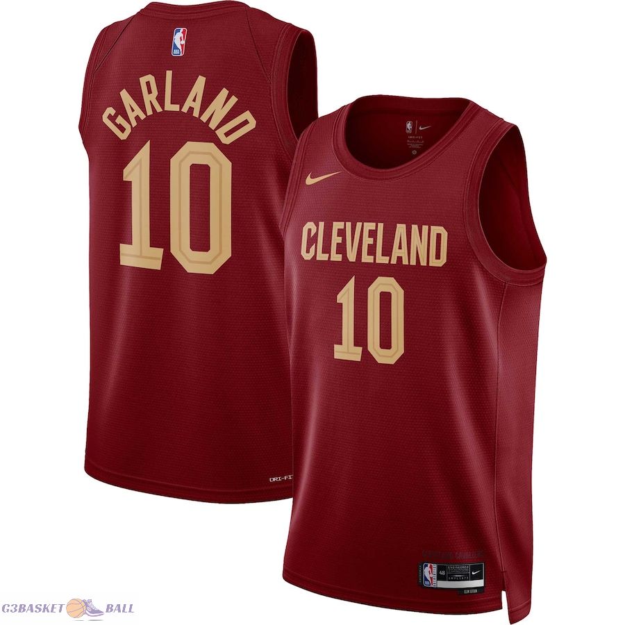 Unisex Cleveland Cavaliers Darius Garland Wine Swingman Jersey - Icon Edition