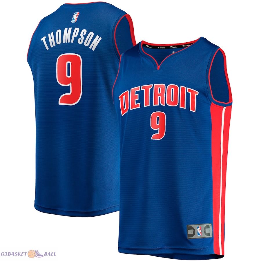 Men's Detroit Pistons Ausar Thompson Fanatics Royal Fast Break Replica Jersey - Icon Edition