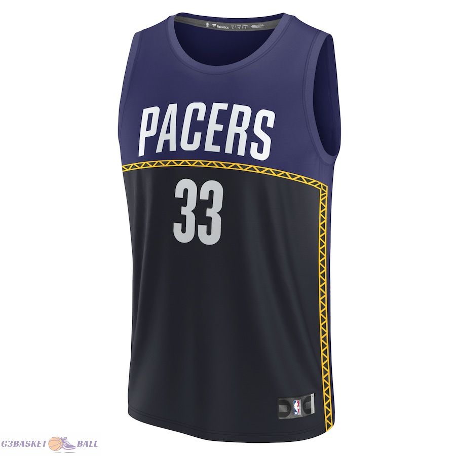 Men's Indiana Pacers Myles Turner Fanatics Blue Fastbreak Jersey - City Edition