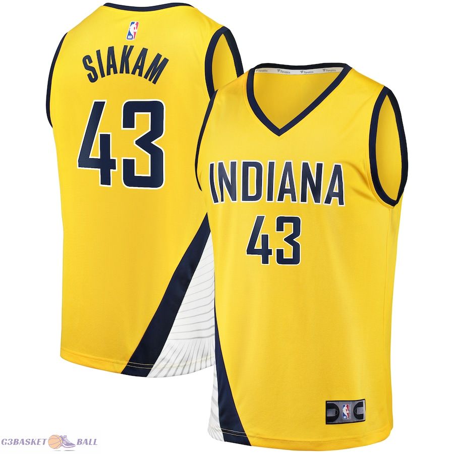 Youth Indiana Pacers Pascal Siakam Fanatics Gold Fast Break Player Jersey - Statement Edition