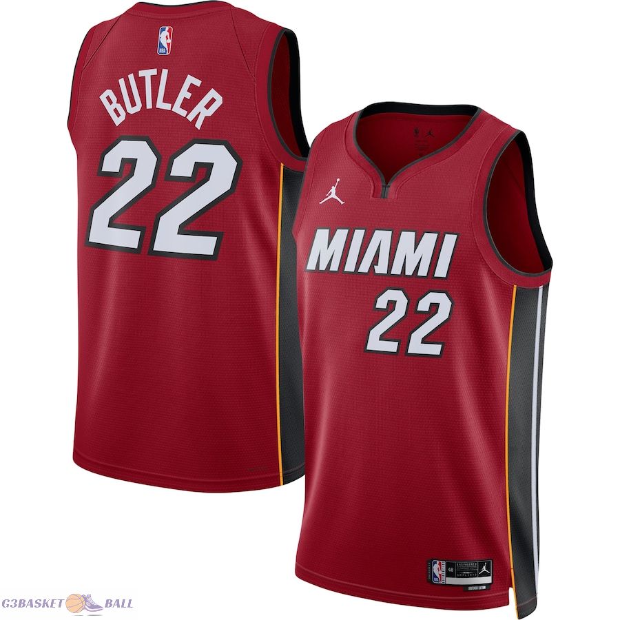 Unisex Miami Heat Jimmy Butler Jordan Brand Red Swingman Jersey - Statement Edition