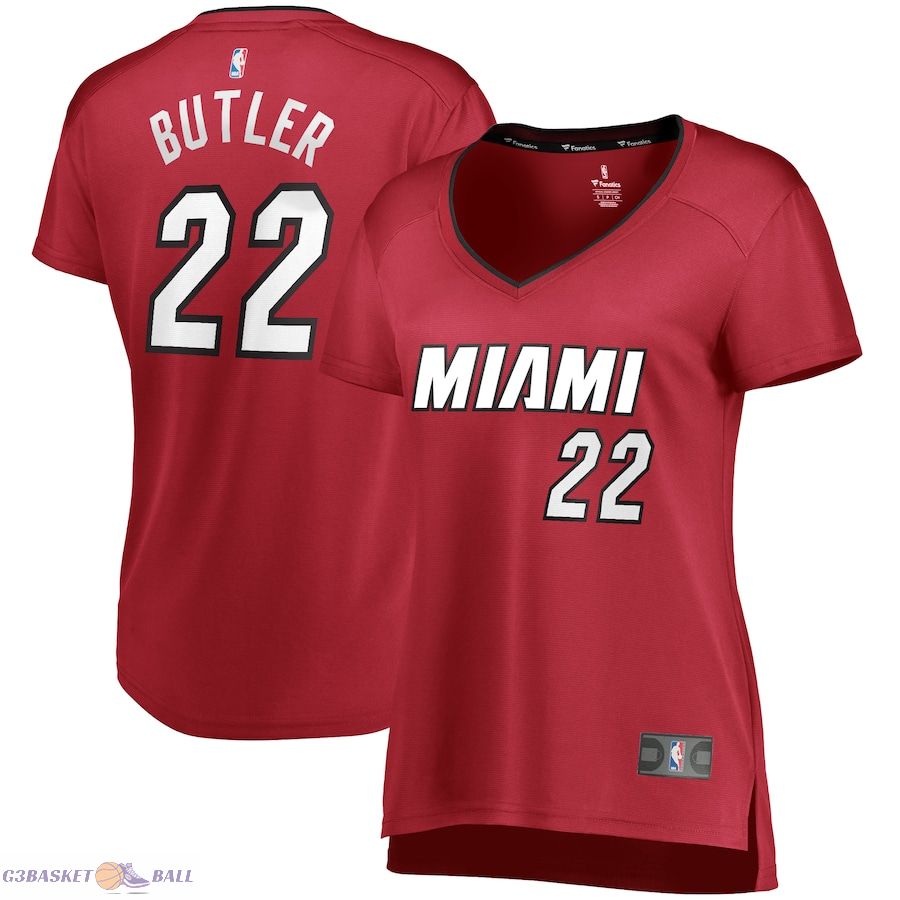 Women's Miami Heat Jimmy Butler Fanatics Red Fast Break Replica Jersey - Statement Edition